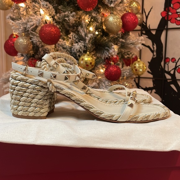 Valentino Rock Studded Espadrilles/Sandals - Picture 10 of 16